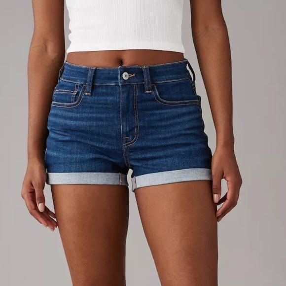 AE Ne(X)T Level High-Waisted Denim Short Short - Picture 1 of 5
